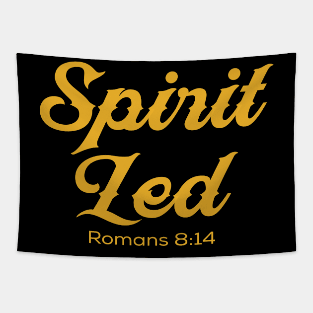 Christian Design - Spirit Led Tapestry by GraceFieldPrints