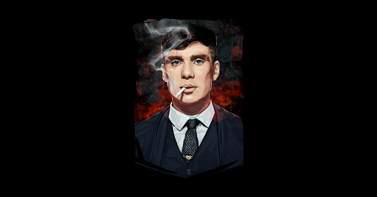 Thomas Shelby Portrait Peaky Blinders Sticker TeePublic