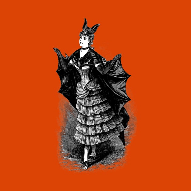 Victorian Girl in Bat Costume by Pixelchicken