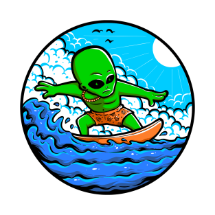 Alien Surfing T-Shirt