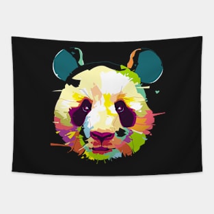 Panda - Animal Life - Popart Portrait Tapestry