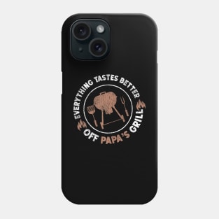 BBQ Smoker Dad Everything Astes Better Off Papas Grill Phone Case