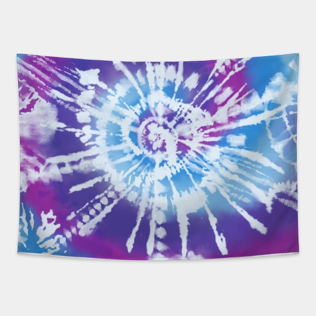 Purple tie dye spider Tapestry by Trippycollage