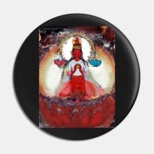 Pandaravasini - Red Female Buddha of Love and Healing Pin
