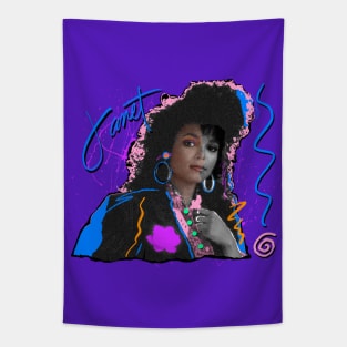 JANET JACKSON 80S RETRO STYLE Tapestry