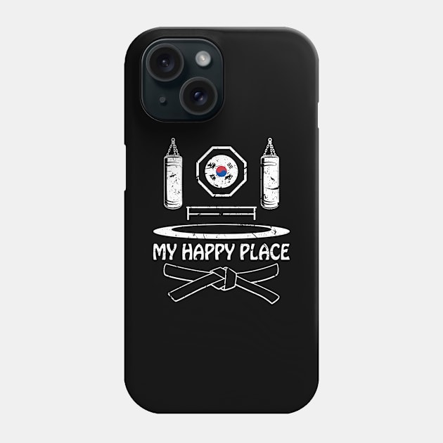 Tang Soo Do My Happy Place Dojang Hapkido Martial Arts Phone Case by Humbas Fun Shirts