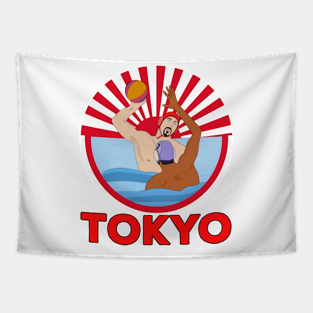 Water Polo 2020 2021 Tokyo Tapestry by DiegoCarvalho