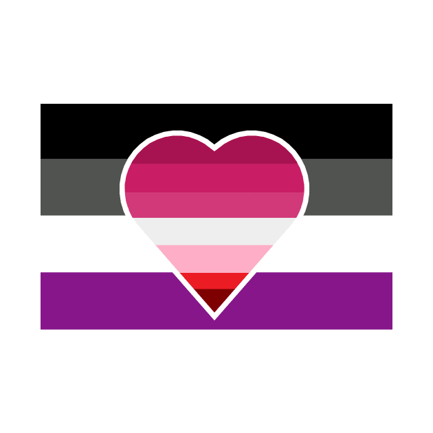 Lesbian Asexual Flag by DisneyFanatic23