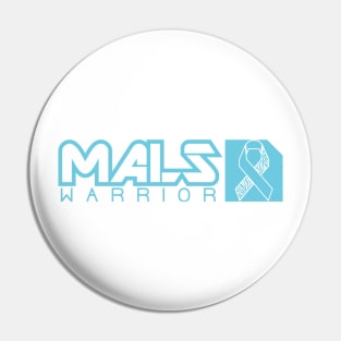 Median Arcuate Ligament Syndrome MALS Warrior (Teal Wide) Pin