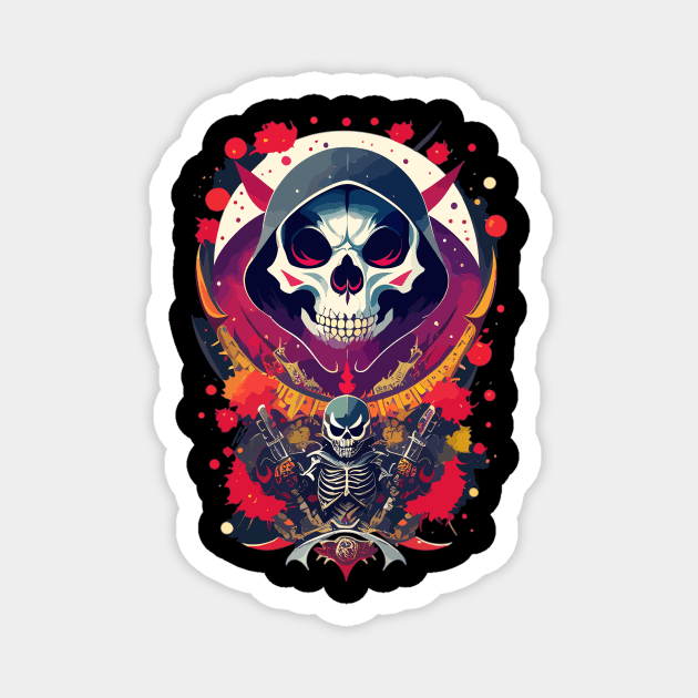 skeleton design skeleton Magnet by marklink