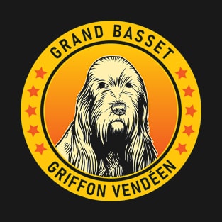 Grand Basset Griffon Vendeen Dog Portrait T-Shirt