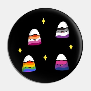 Kawaii Pride Flags Mountains Pin