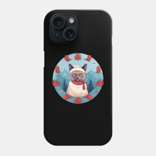 Burmese Cat Xmas, Love Cats Phone Case