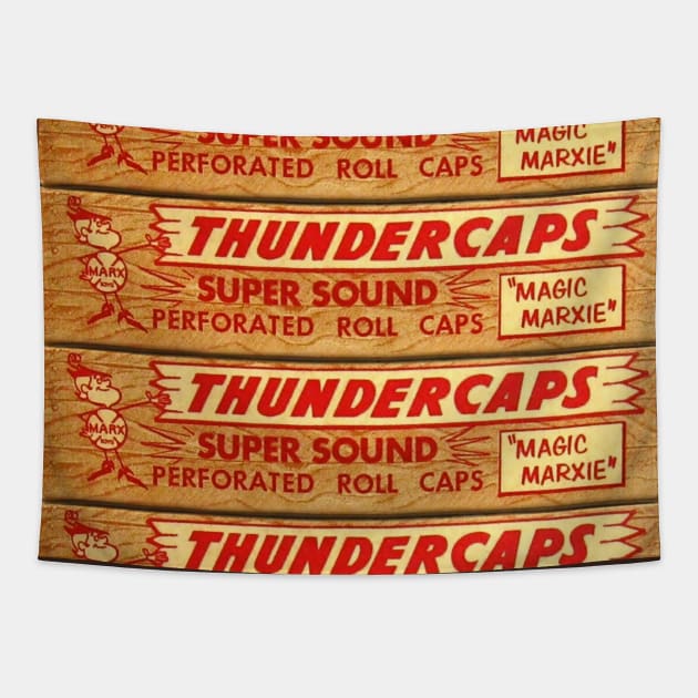 Marx Toys Caps "Thundercaps" Vintage Retro Tapestry by offsetvinylfilm