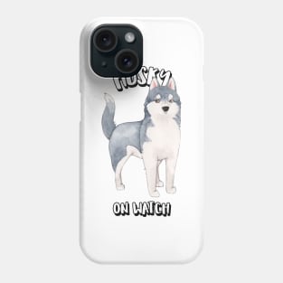 Husky On Watch Phone Case