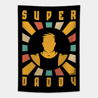 Super Daddy (Dad / Papa / Rays / 4C) Tapestry