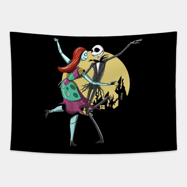 Nightmare La Land Tapestry by Zascanauta