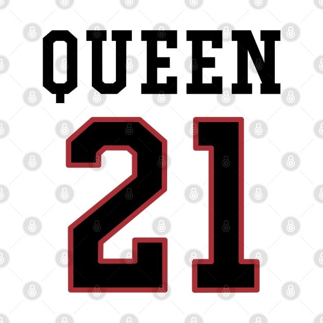 21st Birthday Gift Slab Queen 21 by Havous