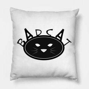 Bad Cat (Large Logo) Pillow