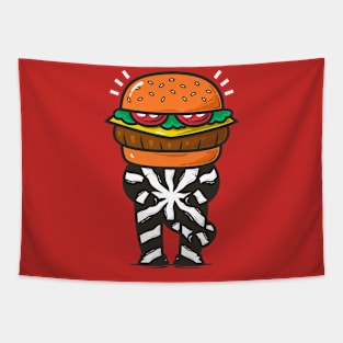 Burger Head Tapestry