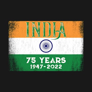 India Independence 75th Anniversary 2022 Flag of India Pride T-Shirt