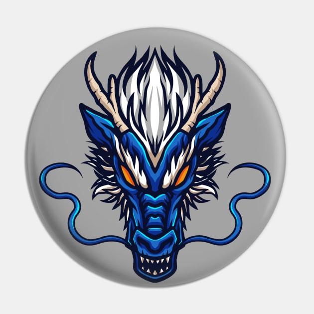 Blue Dragon Pin by Wavey's