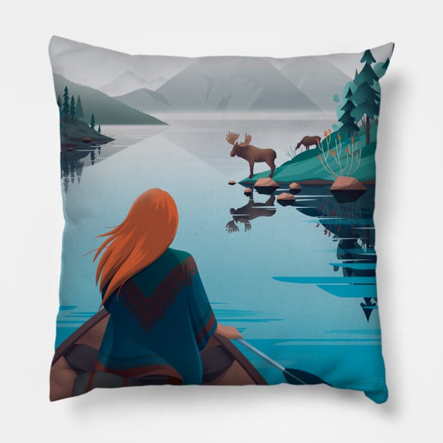 Visit Canada Pillow by Anniko_story