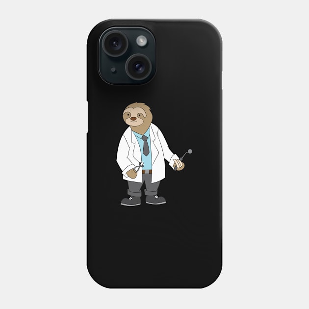 Dental Assistant Shirt | Sloth Doctor Gift Phone Case by Gawkclothing