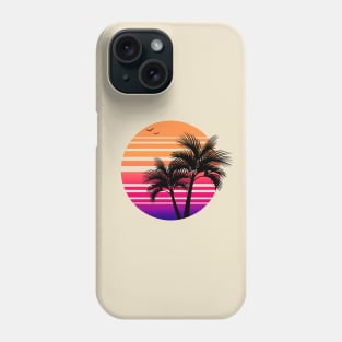 Synthwave - Vaporwave - California - Florida - 80s - Purple, Pink, & Orange Phone Case