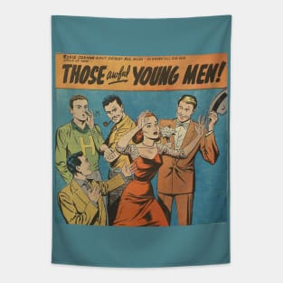 Awful Young Men Tapestry