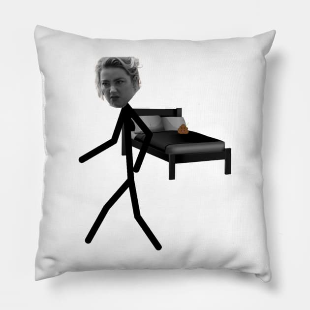Turd in Bed Johnny Depp Pillow TeePublic