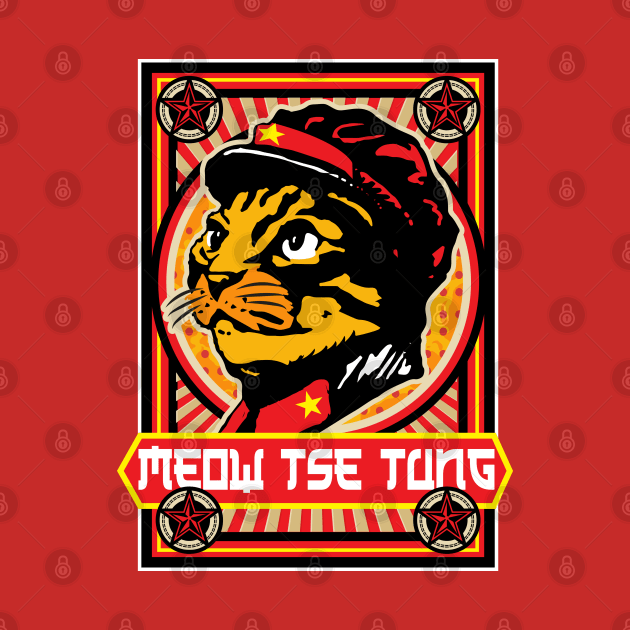 Meow Tse Tung by Alema Art