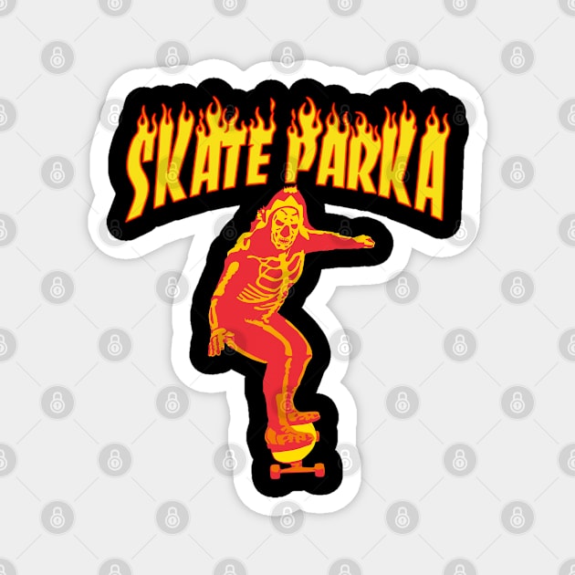 Skate Parka Magnet by PentaGonzo