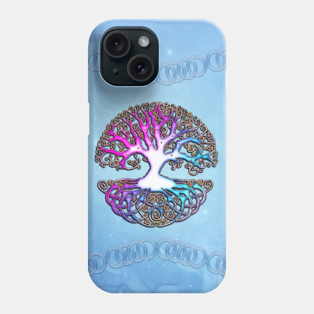 Wonderful celtic tree with celtic knot Phone Case by Nicky2342