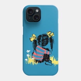 Contemplative Girl Phone Case