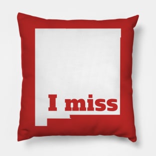 I Miss New Mexico - My Home State Pillow