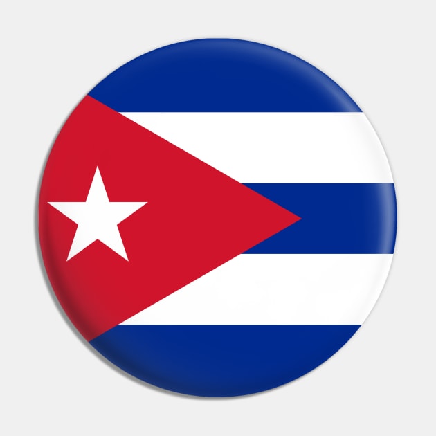 Cuba Flag Pin by DetourShirts