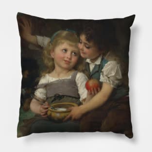 La Jatte De Lait by Emile Munier Pillow