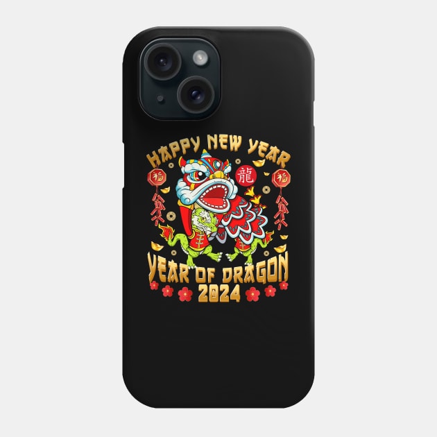 Year of the Dragon 2024 Chinese New Year Zodiac Phone Case by WestKnightTees