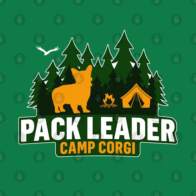 Camp Corgi Pack Leader by Rumble Dog Tees