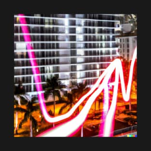 Miami Neon Night Light T-Shirt