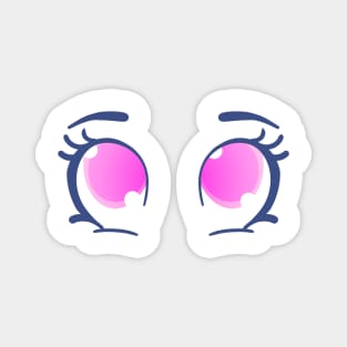 Cute Big Anime Eyes  - Face Mask Magnet