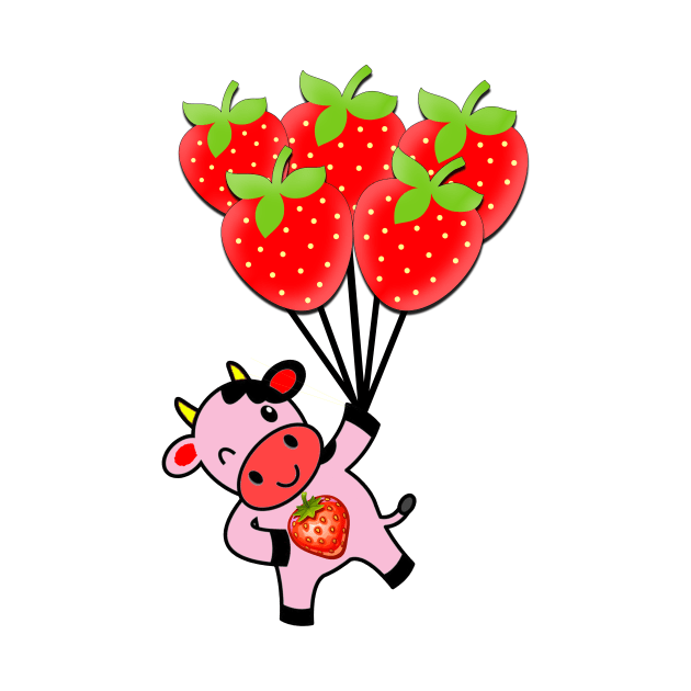 strawberry cow 5 by medo art 1