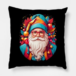 Discover Yuletide Magic: A Festive Christmas Illustration Wonderland Pillow