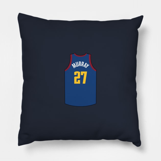 Jamal Murray Denver Jersey Qiangy Pillow by qiangdade