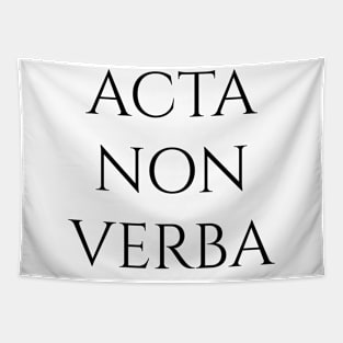 Acta Non Verba Tapestry