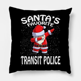 Santas Favorite Transit Police Christmas Pillow