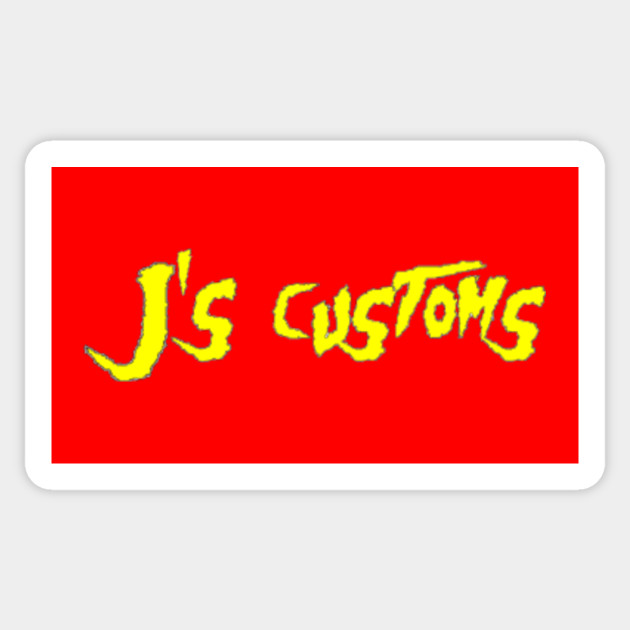 J's Customs 'MANIA' yellow - Hogan - Sticker