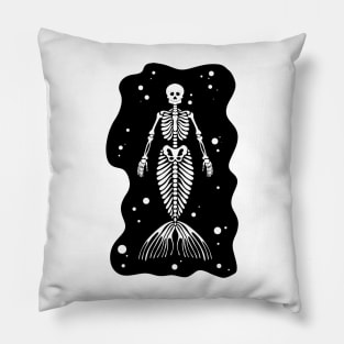 Mermaid Skeleton Pillow