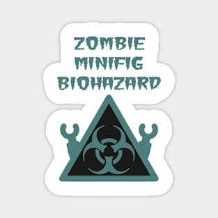 ZOMBIE MINIFIG BIOHAZARD Magnet